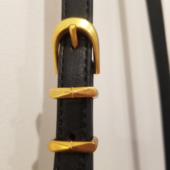 Donna Karan New York Plainview Chain Drawstring Crossbody Bag in Black - Picture 5 of 15